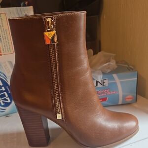 Brown Leather Ankle Boots